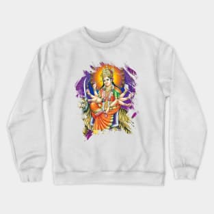 Durga Hindu Worshipping Crewneck Sweatshirt